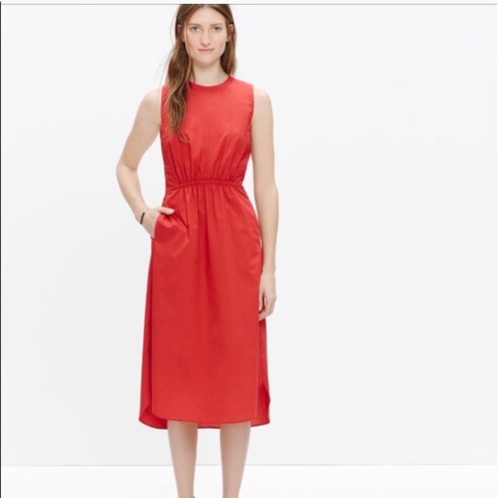 Madewell Lakeshore Cotton Midi Dress5